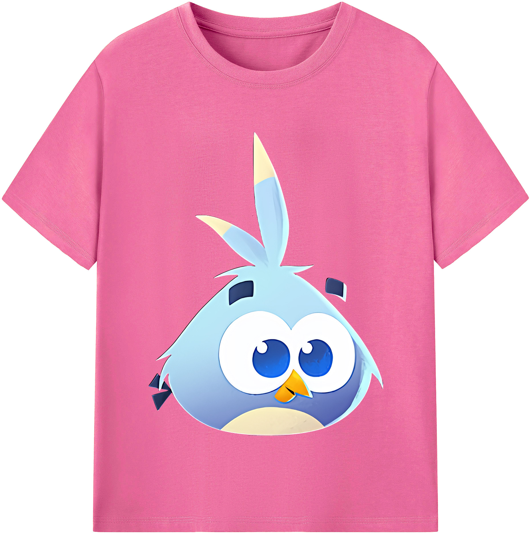 （画像用） Angry Birds アングリーバード レディースカジュアルプリントTシャツ（綿100％）